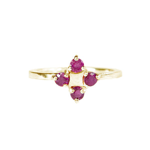 Santuari Ruby Cross Ring