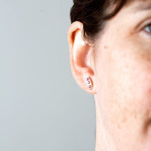 Box of Light Stud Earrings in Pinks