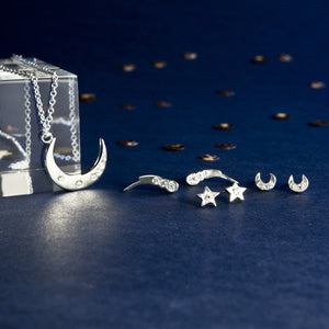 Celestial Moon Studs