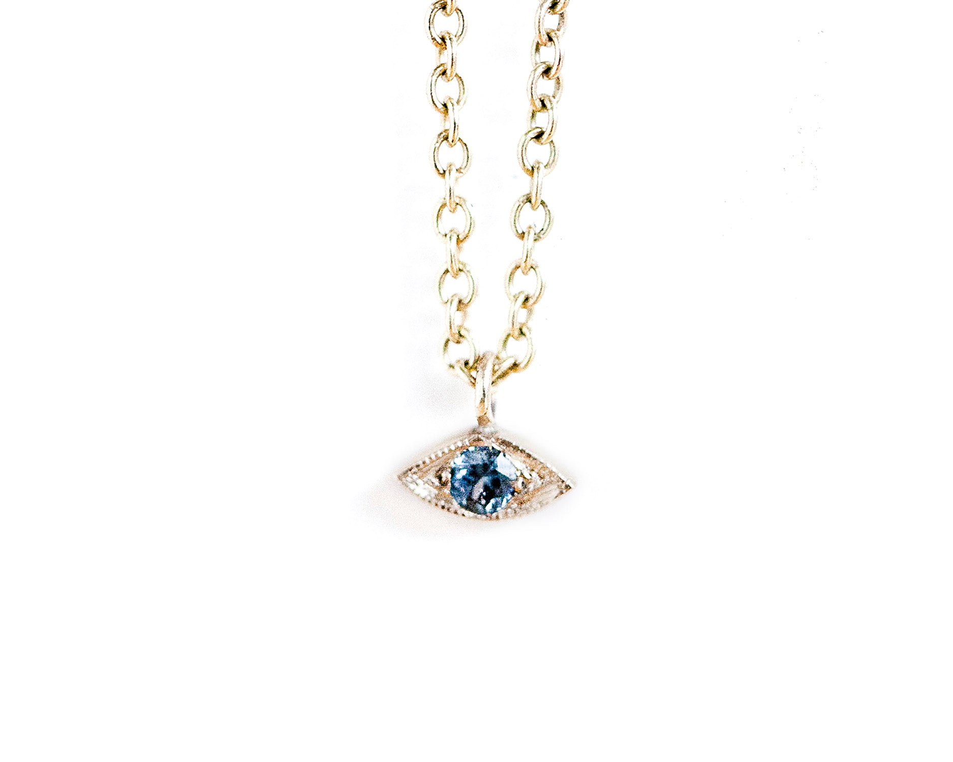 Mythos sapphire eye pendant