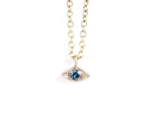 Mythos sapphire eye pendant