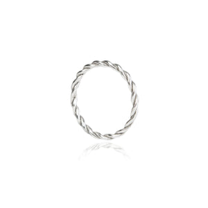 Celeste Twisted band - 18ct White Gold