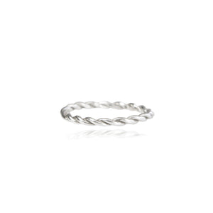 Celeste Twisted band - 18ct White Gold