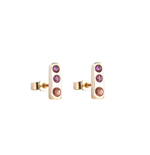 Box of Light Stud Earrings in Pinks