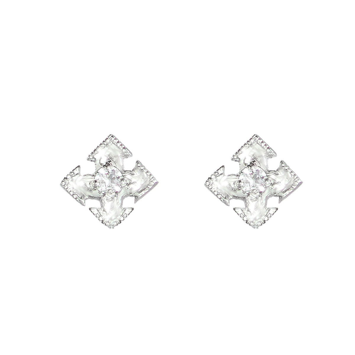 Santuari Cross Stud Earrings