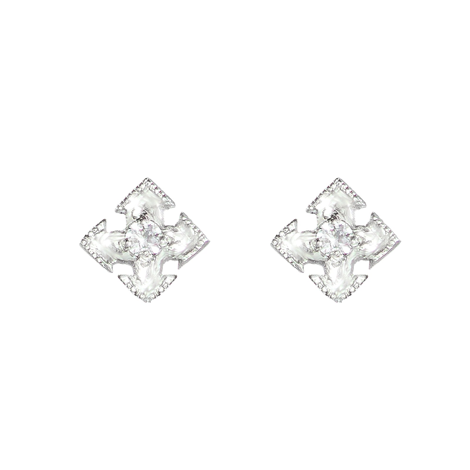 Santuari Cross Stud Earrings