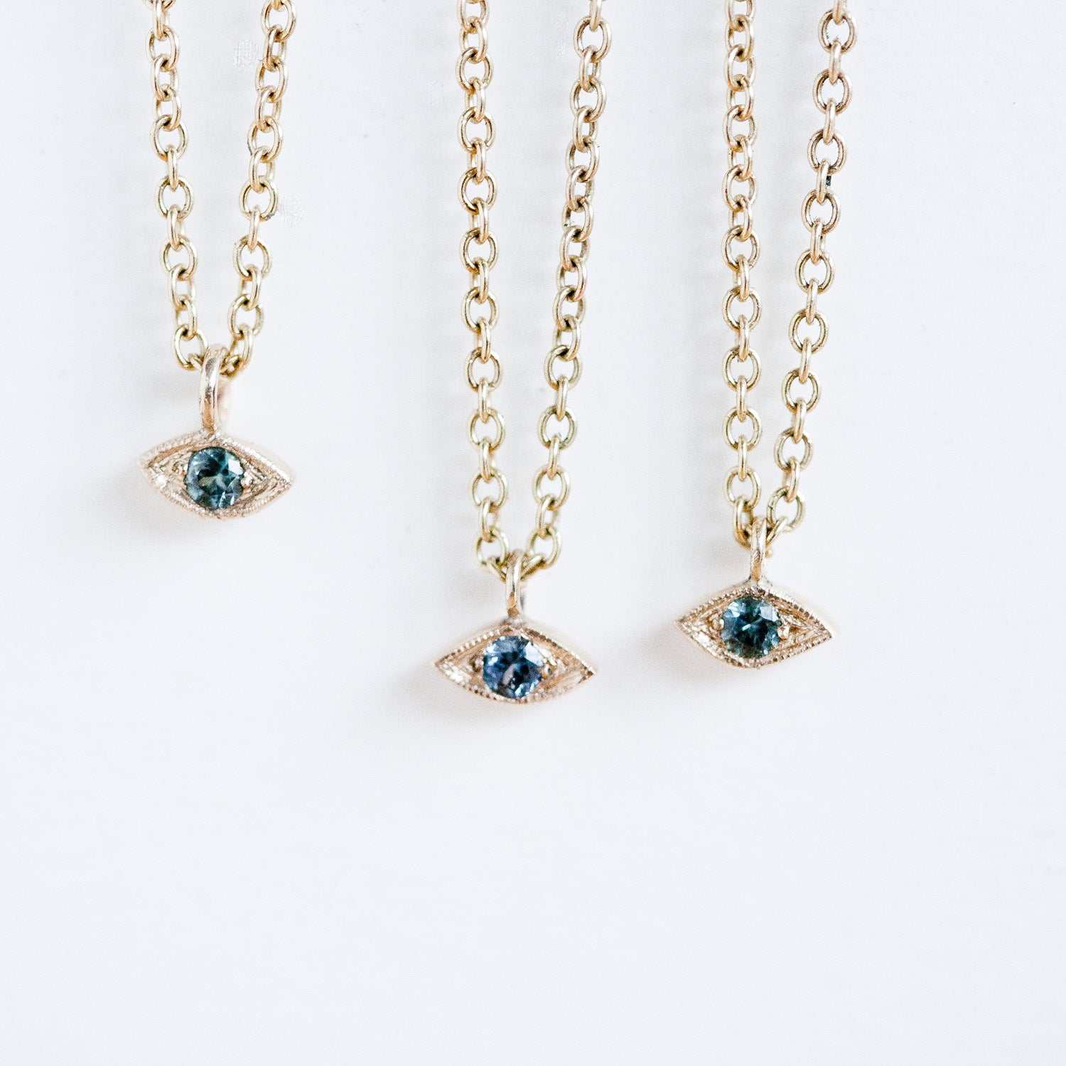 Mythos sapphire eye pendant