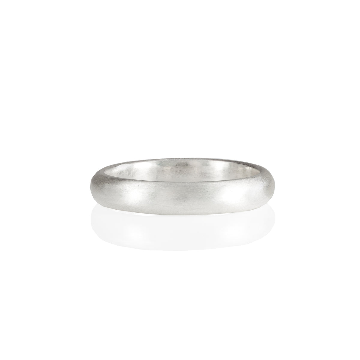 4mm Matt Wedding Ring in 18ct Gold