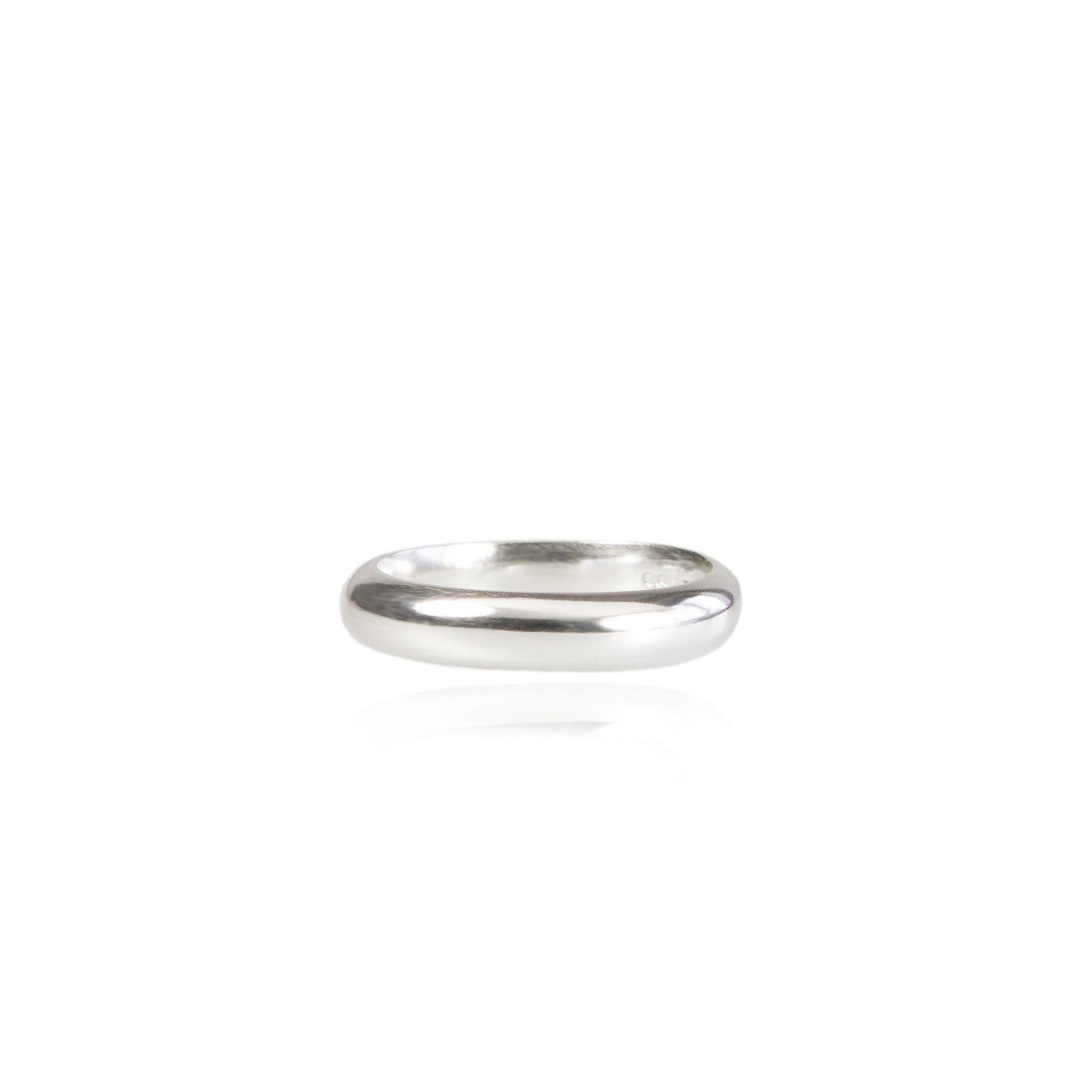 4mm D Wedding Ring in 18ct Gold