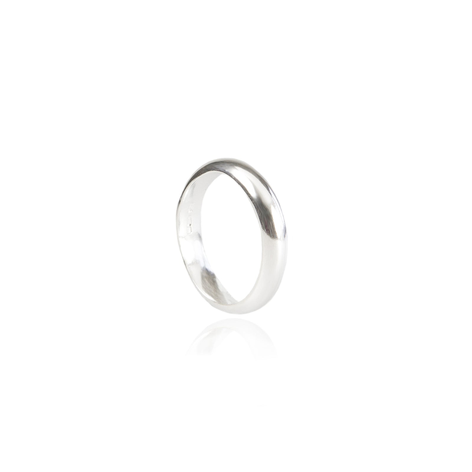 4mm D Wedding Ring in 18ct Gold