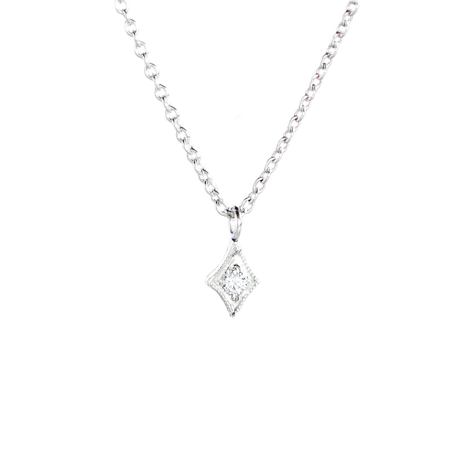 Santuari Diamond Teardrop Necklace