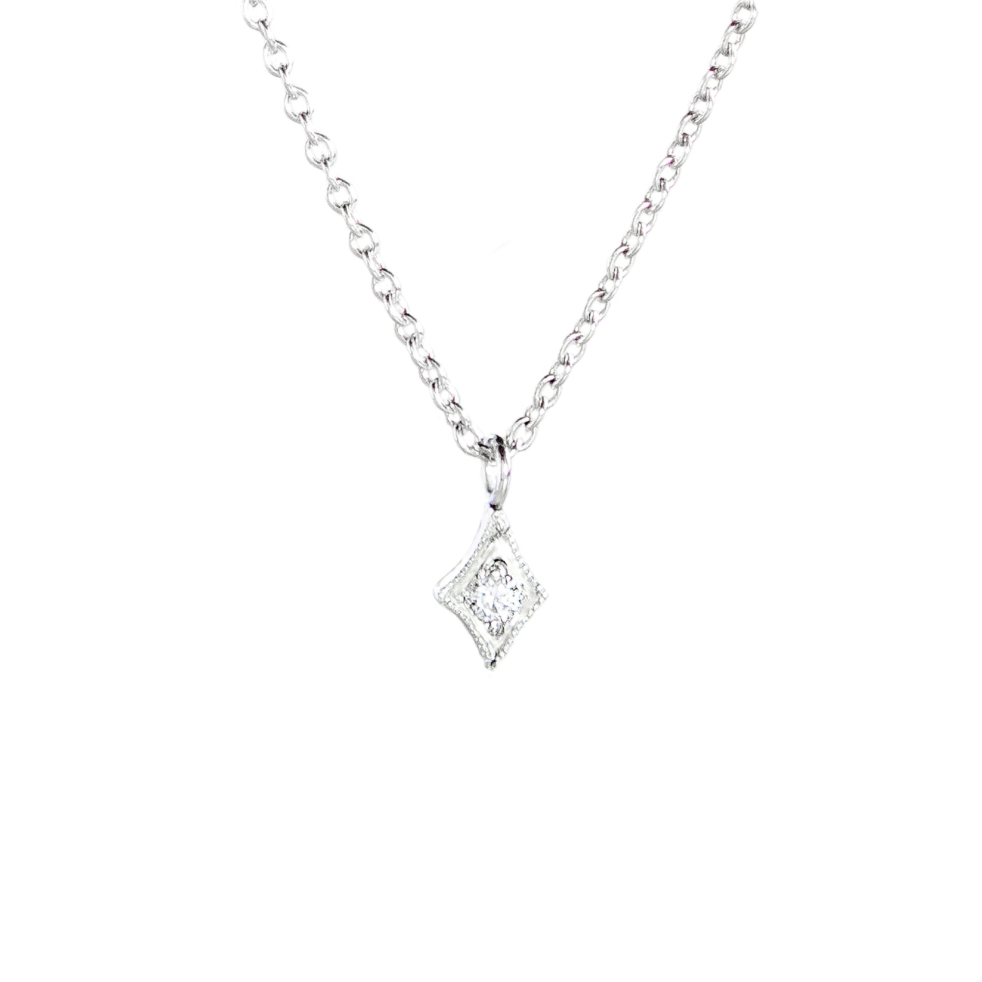 Santuari Diamond Teardrop Necklace