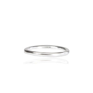 2mm Halo Wedding Ring in 18ct White Gold