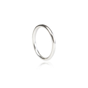 2mm Halo Wedding Ring in 18ct White Gold